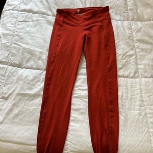 All in motion (target) mid rise leggings, size small, poppy color